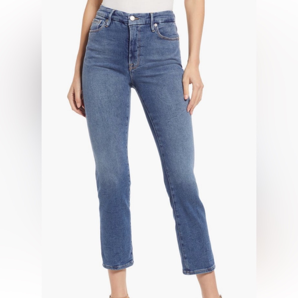 Good Straight Ankle Straight Leg Organic Cotton Jeans